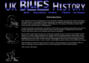 UK Blues History